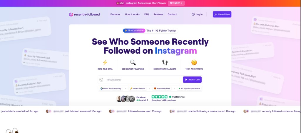 Recently-followed