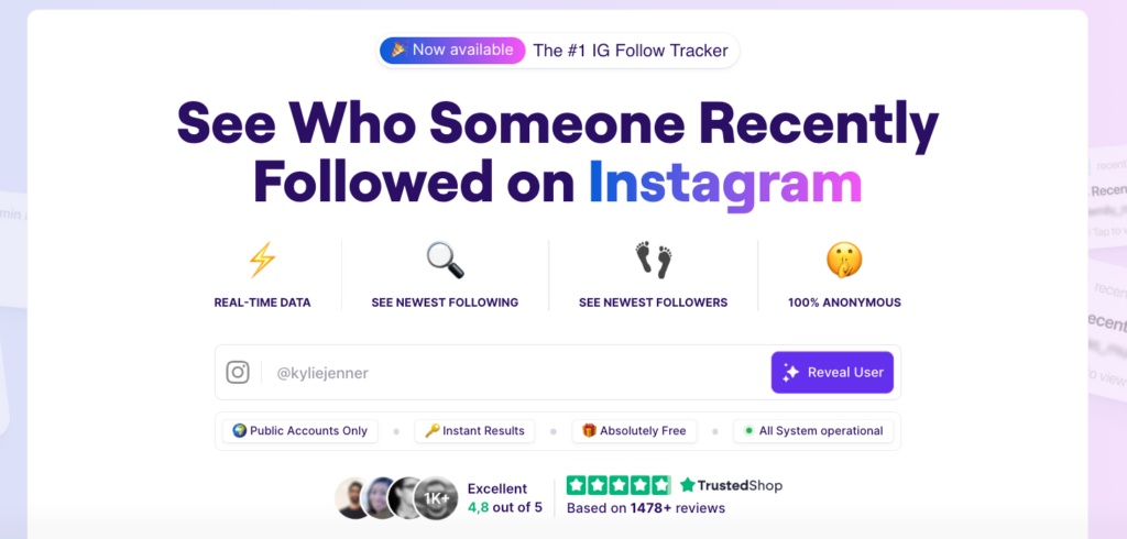 Step by step with Recently-Followed