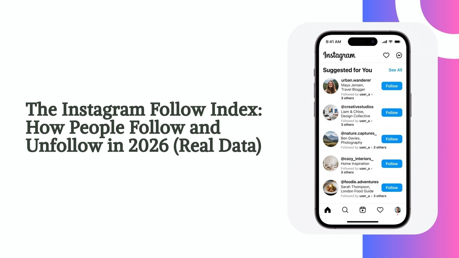 the instagram follow index how people follow and unfollow in 2026 real data